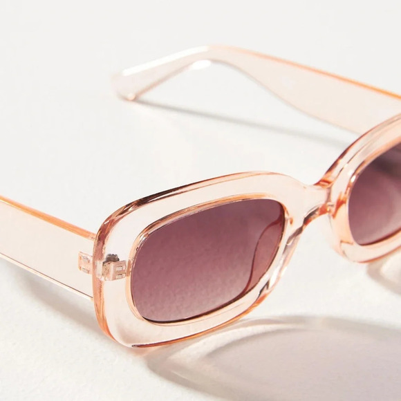 NWT Anthropologie Pink Rectangular Sunglasses - Picture 4 of 4
